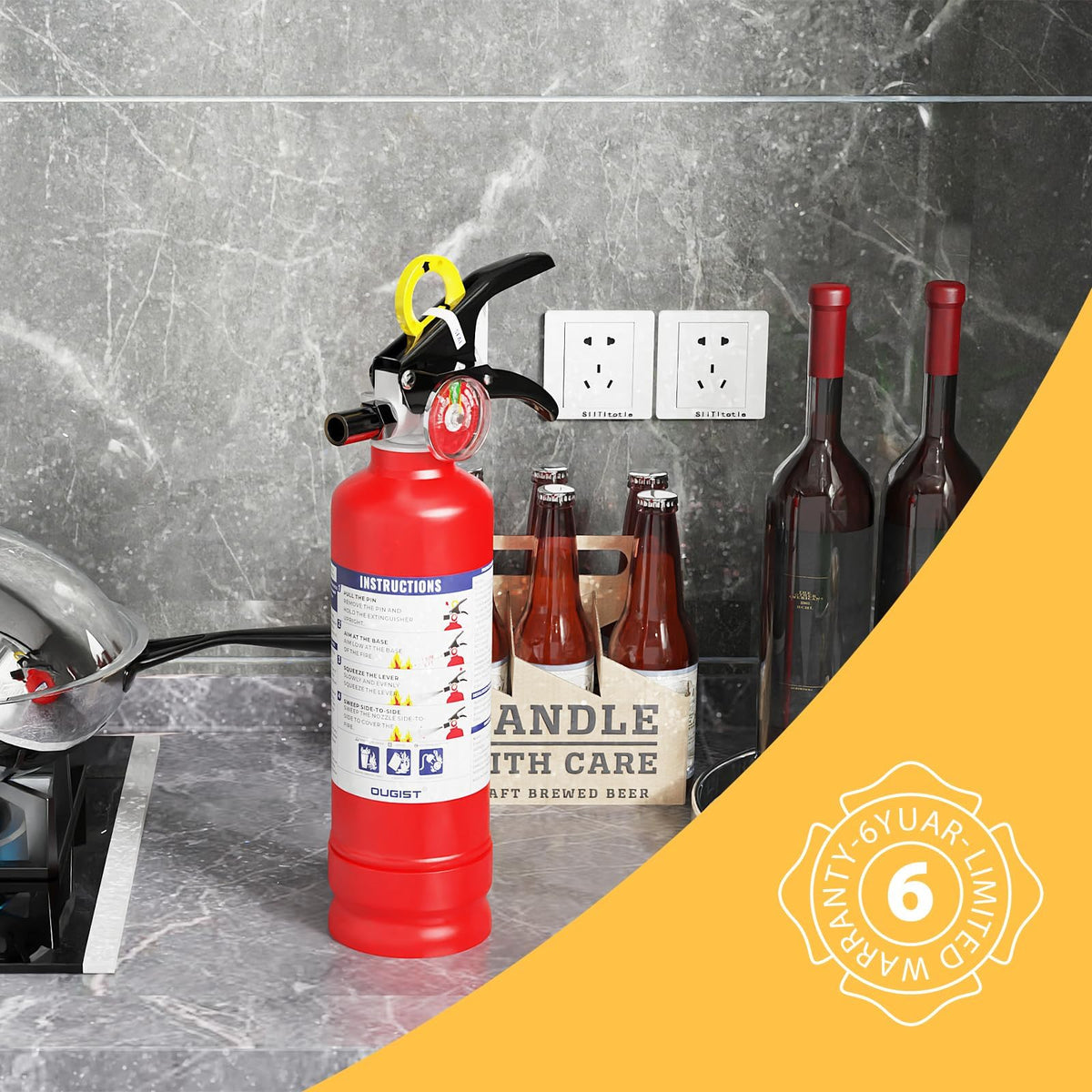 2.5 lb Dry Chemical Fire Extinguisher W168