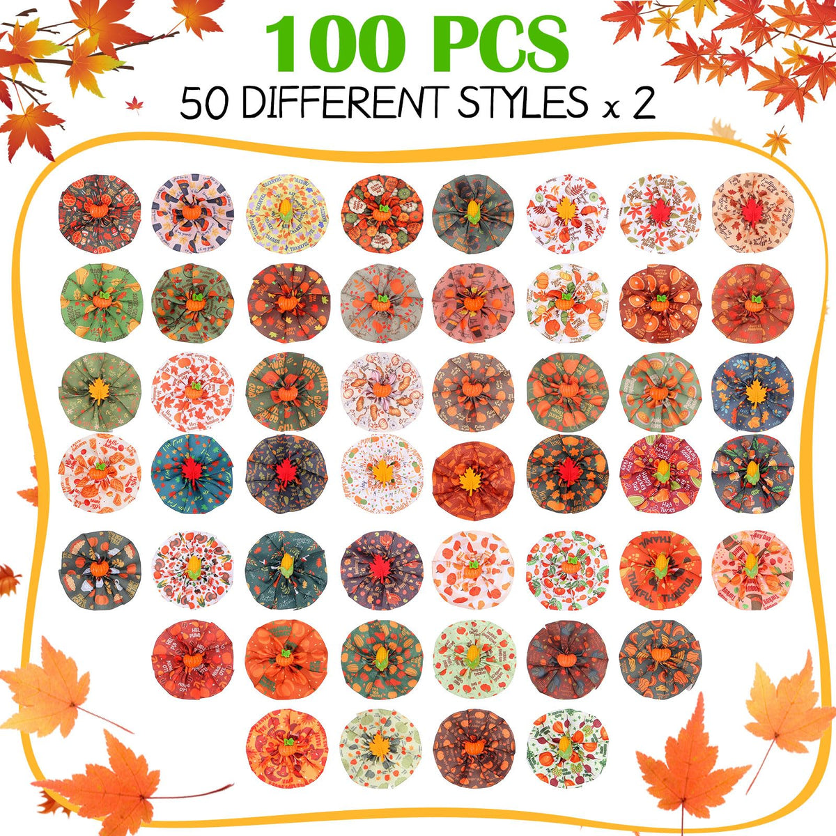 100 Pcs Dog Collar Flower Bows G702277