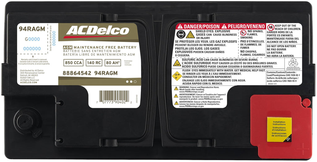AGM BCI Group 94R Battery U56323