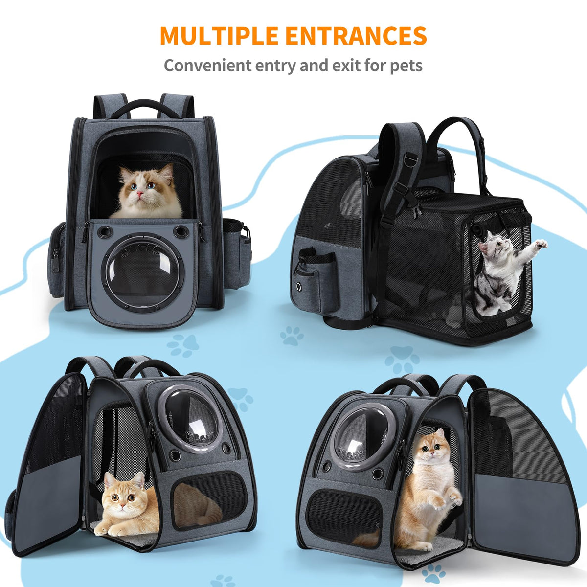 Expandable Breathable Pet Backpack Carrier O326