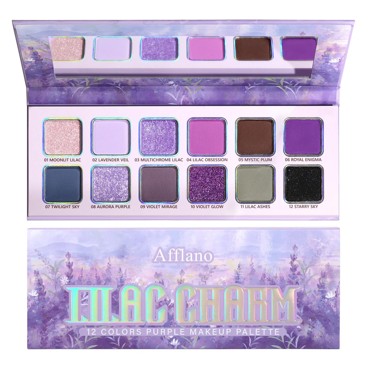 Pigmented Matte Shimmer Eyeshadow Palette V59824