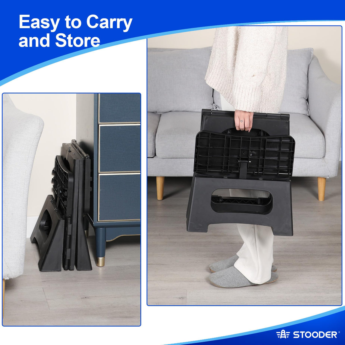 Folding 2-Step Non-Slip Step Stool U742