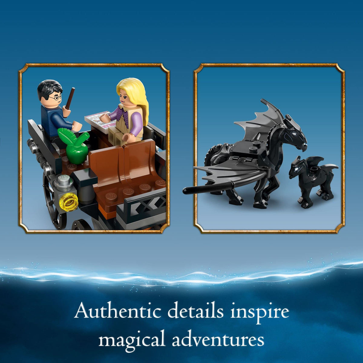 Building Toy Set with 2 Winged Horse Figures and Minifigure S593549
