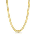 10k Yellow Gold 6mm Cuban Link Chain Necklace V12578