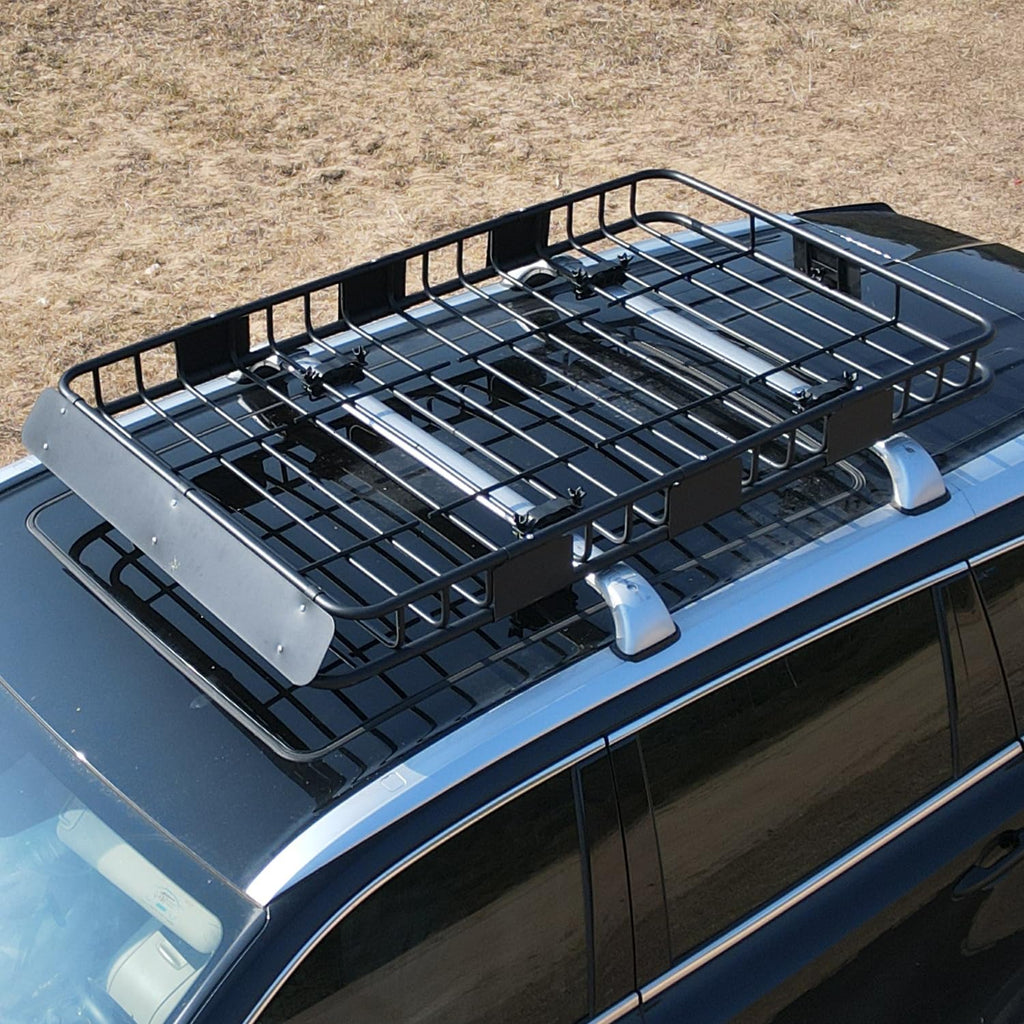 64" x 39" x 5" 200lb Heavy Duty Roof Rack Carrier Basket with Waterproof Bag B79296