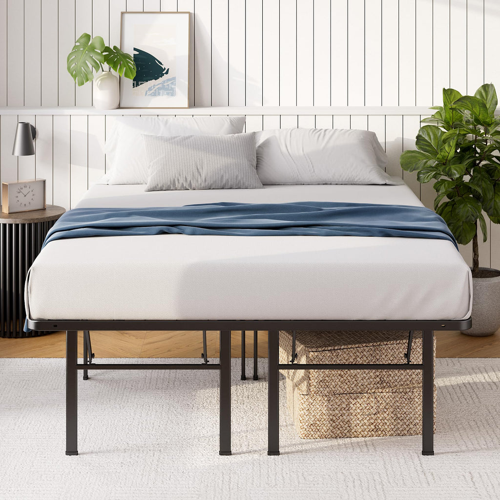 Queen Black Platform Bed Frame U8095