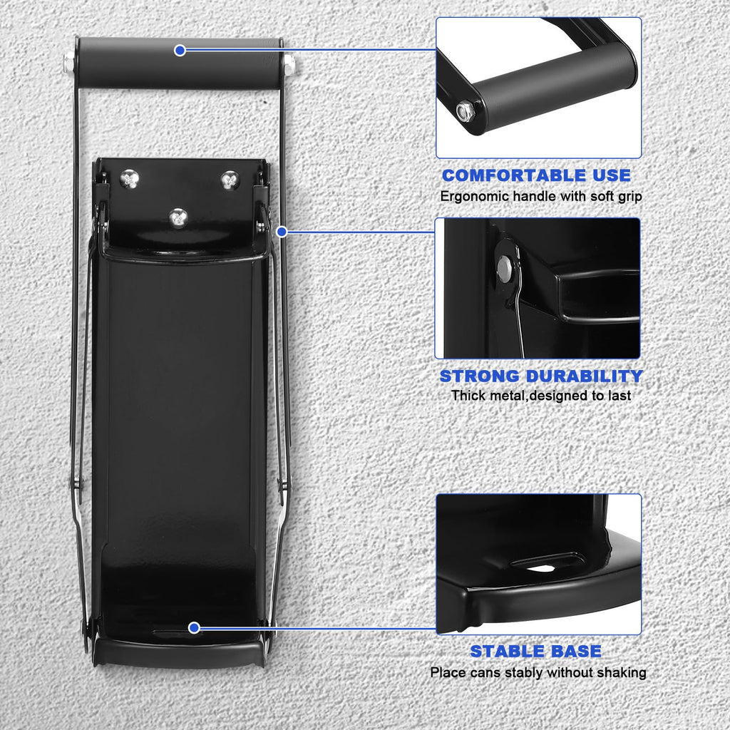 Heavy Duty Wall Mounted Soda Can Crusher with Bottle Opener U877