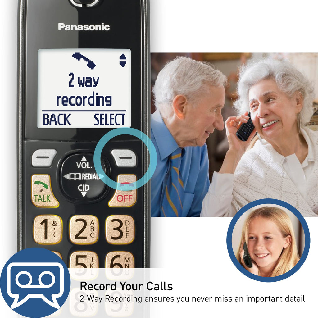 Cordless Phone with Answering Machine, 3 Handset D649261