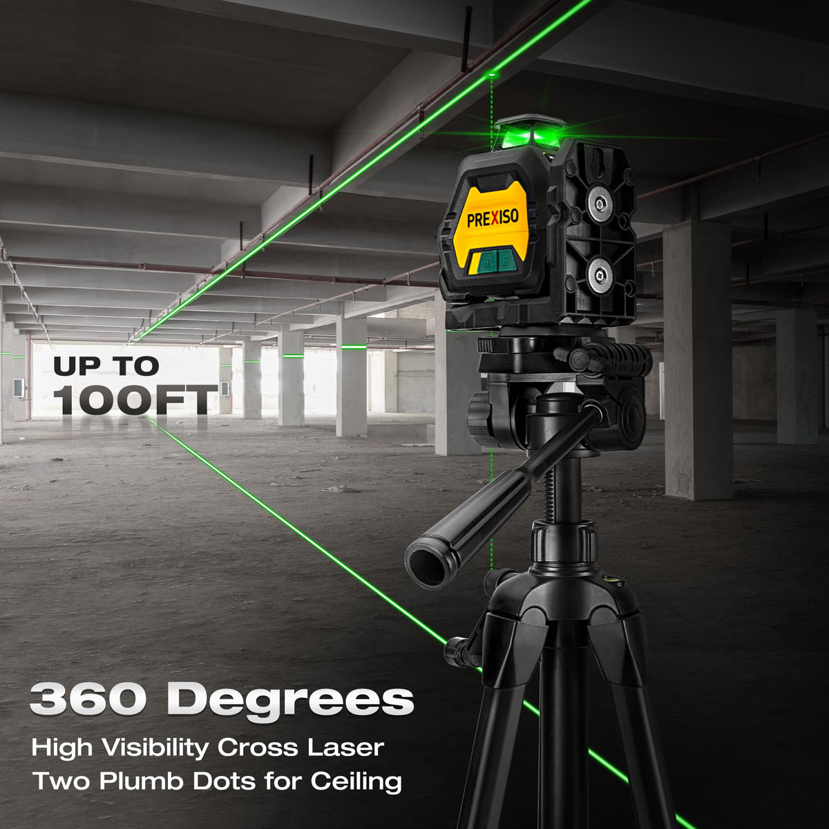 360 Laser Level with Tripod & 2 Plumb Dots W4540