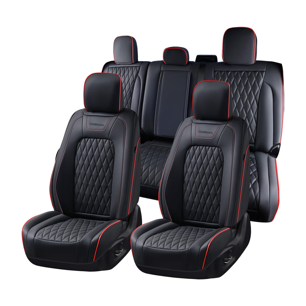 Leather Seat Covers Full Set Waterproof Custom Fit I15477
