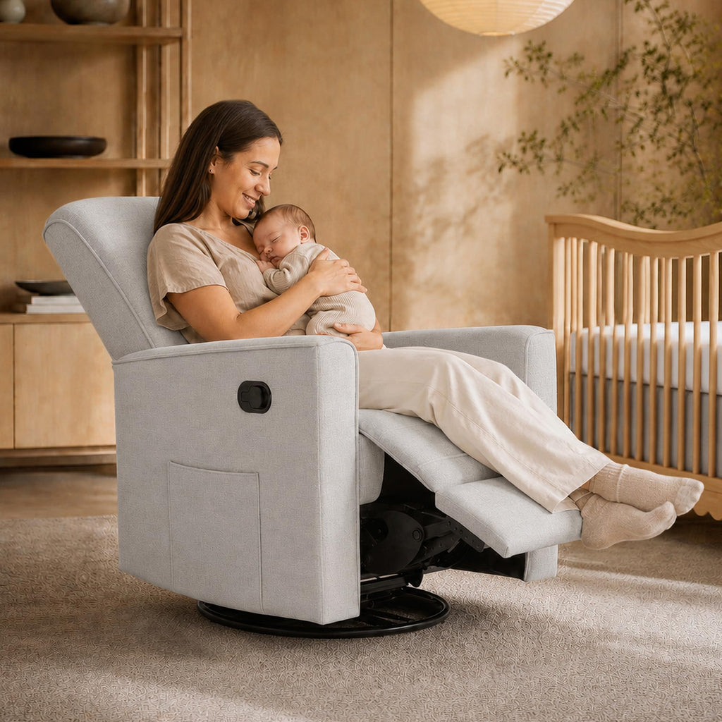 Upholstered Manual Glider Recliner O3874
