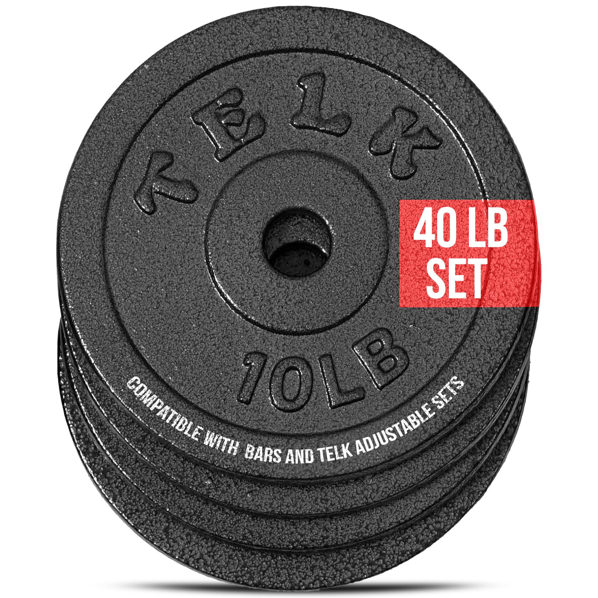 Adjustable Dumbbell Set with Cast Iron Plates I4349