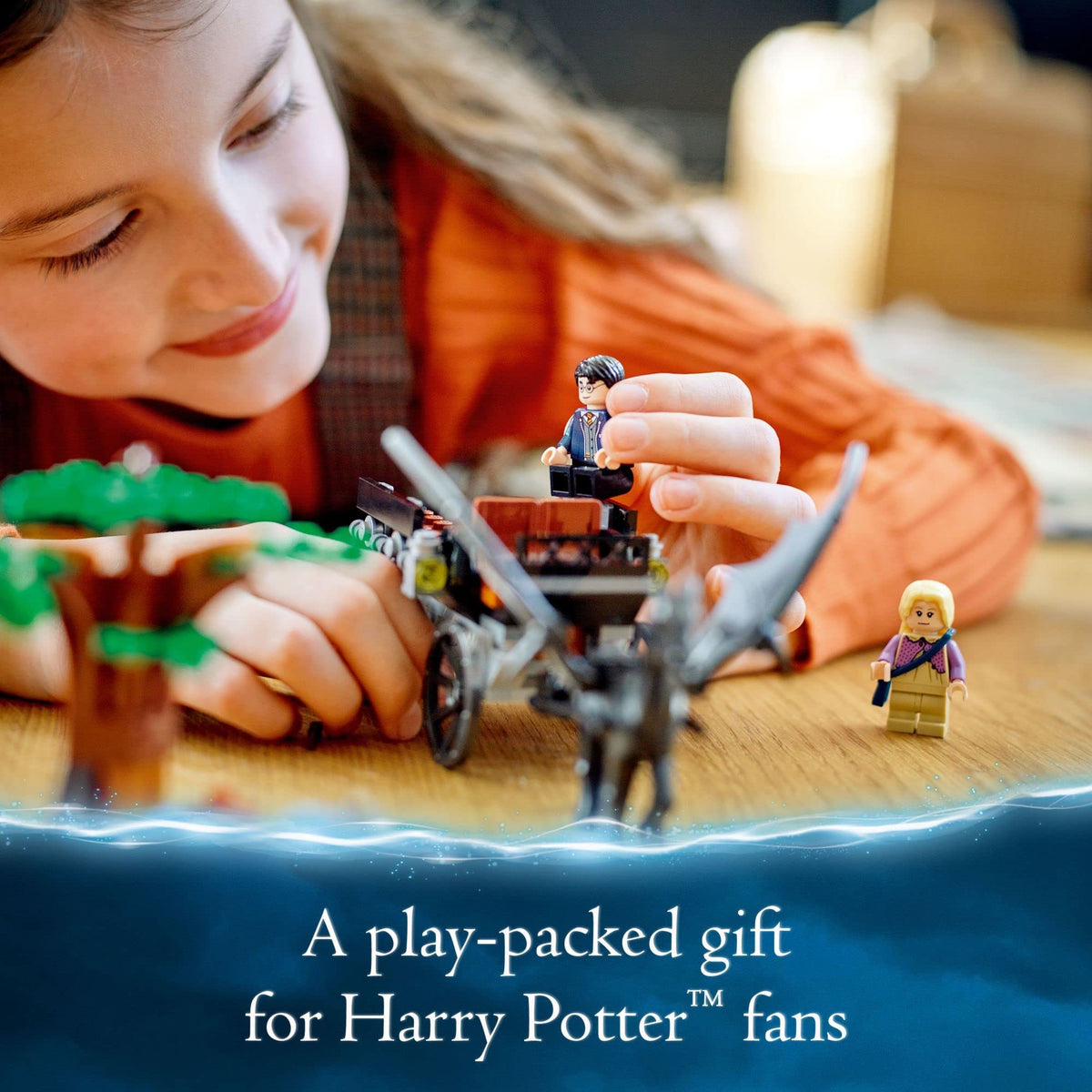Building Toy Set with 2 Winged Horse Figures and Minifigure S593549