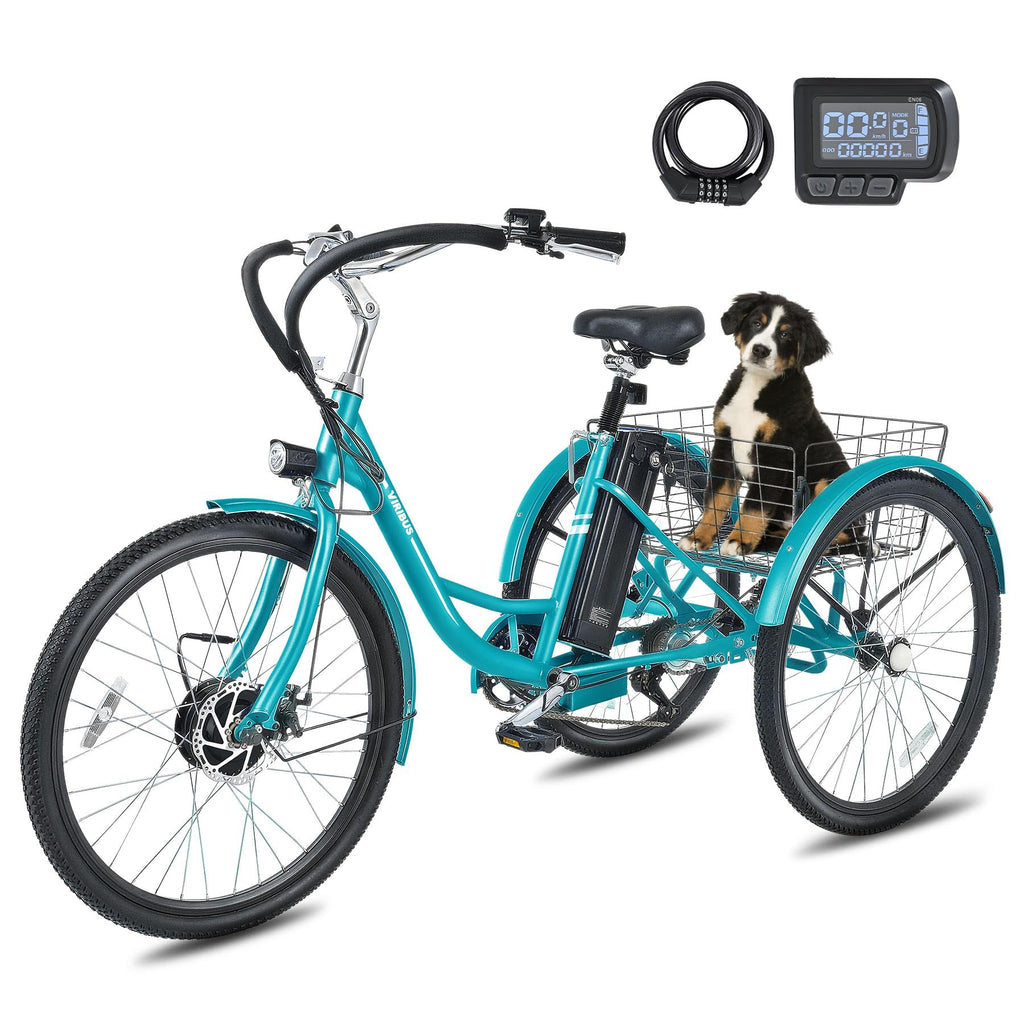 26 in 7 Speed Electric Trike with 36V 13Ah Battery X701304