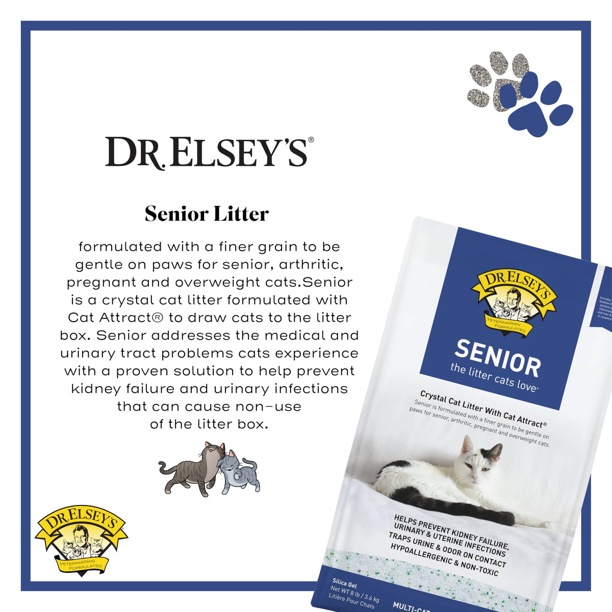 Senior Cat Litter 8lbs H53097