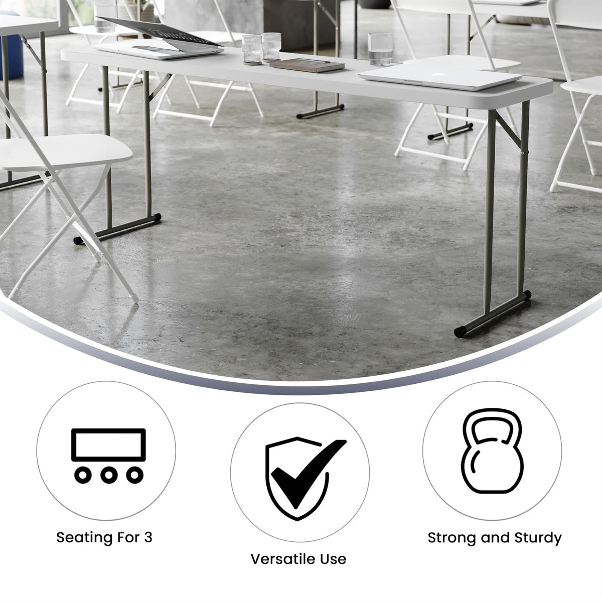 Granite Plastic Folding Training Table A520