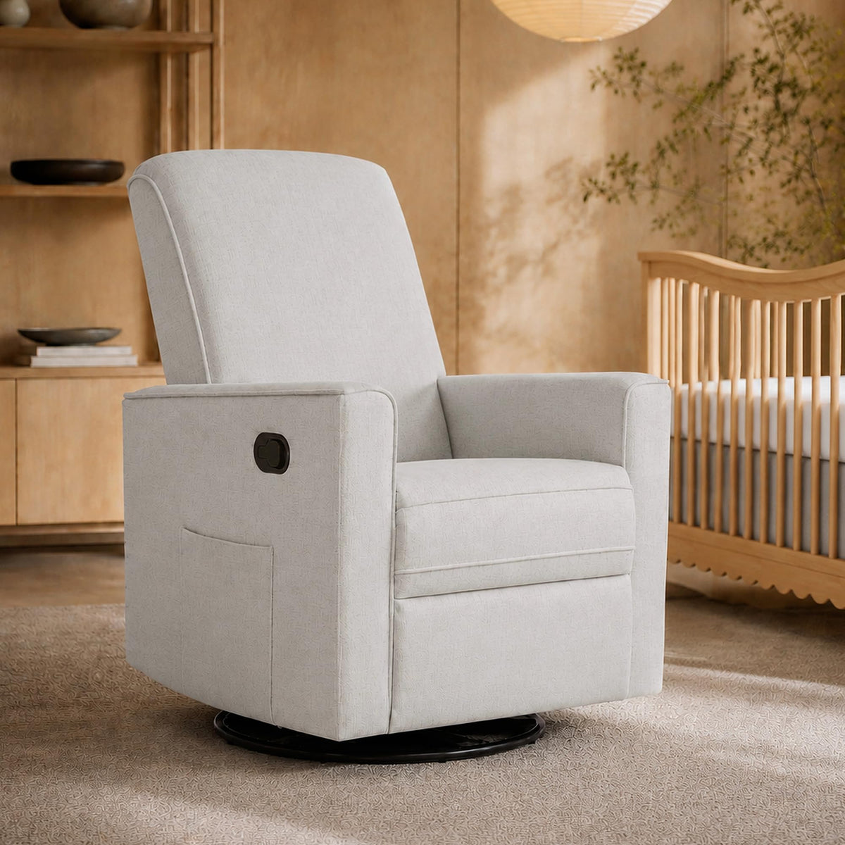 Upholstered Manual Glider Recliner O3874