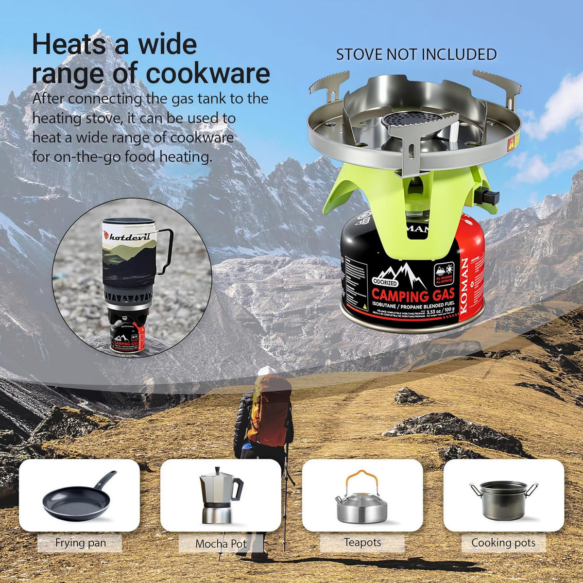 230 Gram Isobutane Butane Propane Camping Fuel Canister Pack of 6 E819