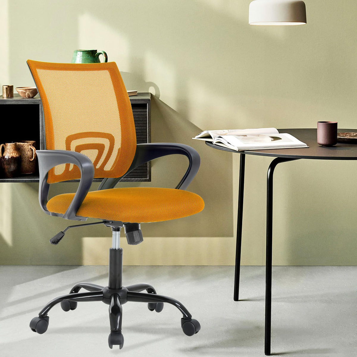 Office Chair with Lumbar Support, Adjustable Height W809