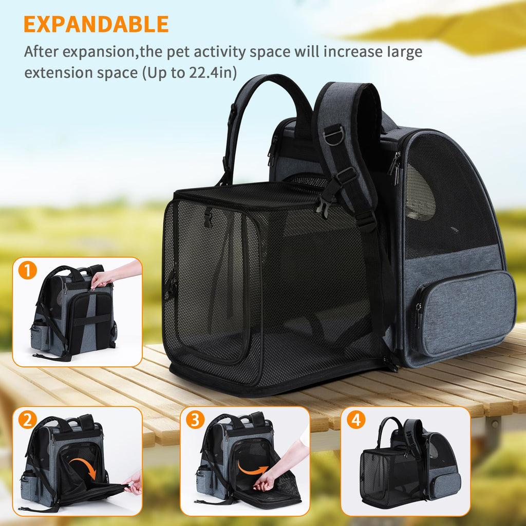 Expandable Breathable Pet Backpack Carrier O326