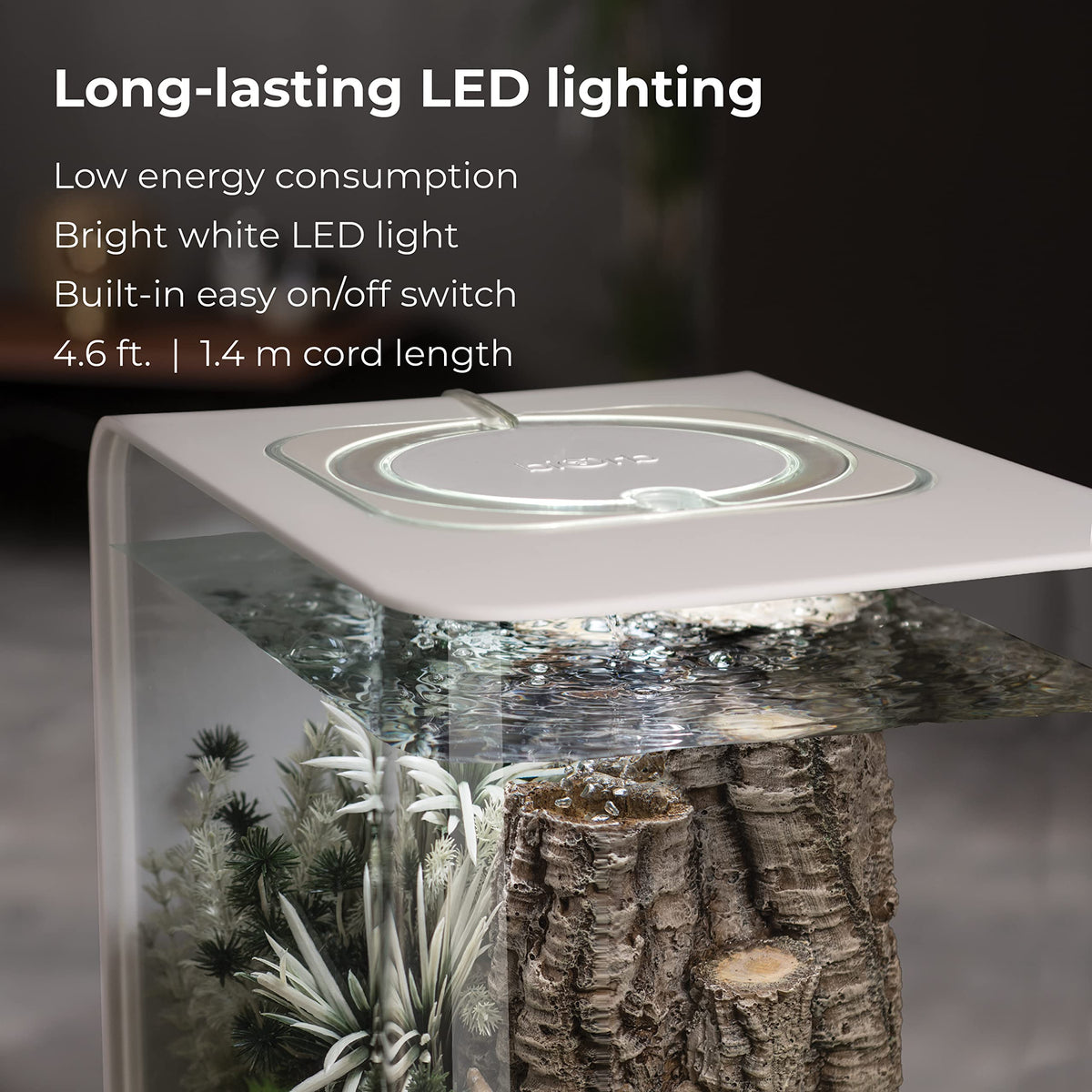 15 Acrylic Aquarium with White LED Lights D3165