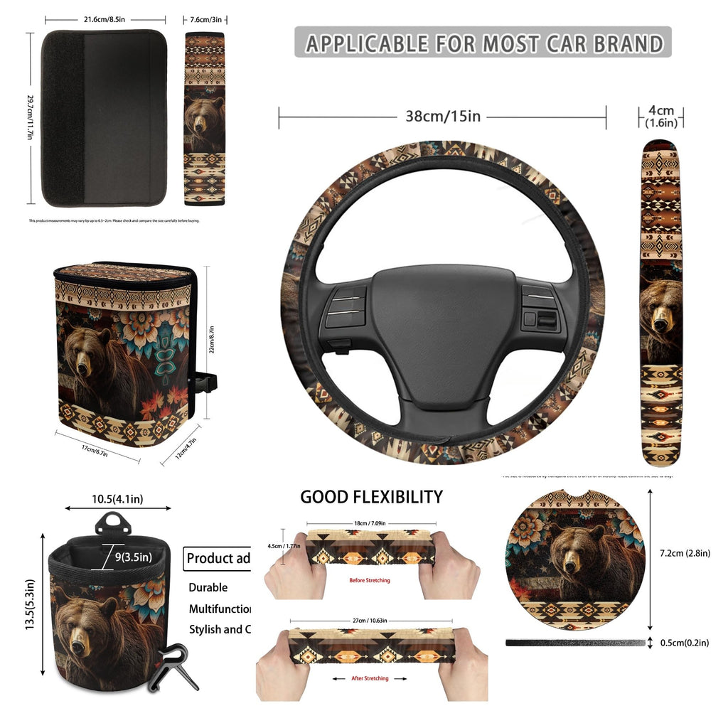 15 Pcs Car Seat Cover Set O134875
