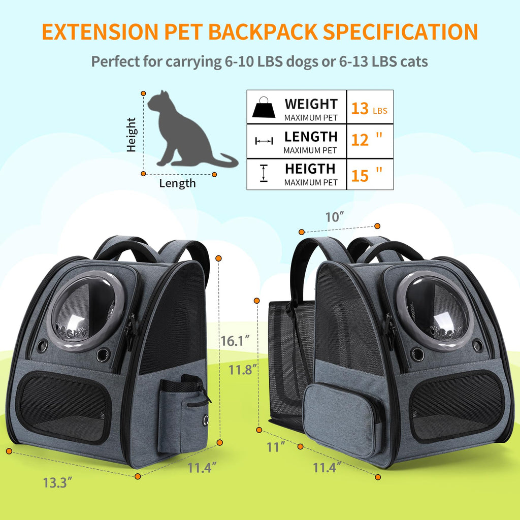 Expandable Breathable Pet Backpack Carrier O326