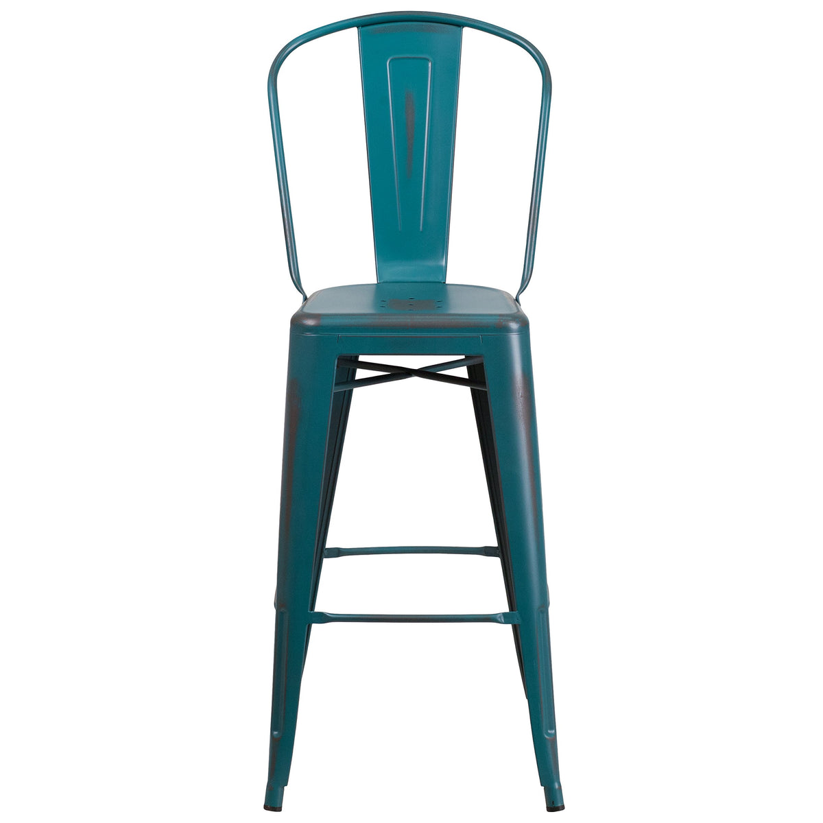 30" Metal Counter Stool with Footrest D462