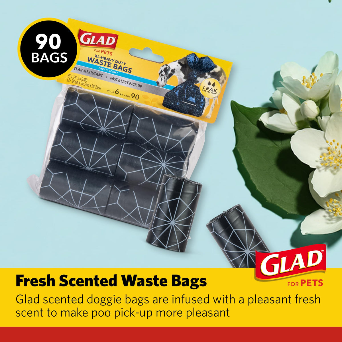 Scented Dog Poop Bags 90 Count E536575