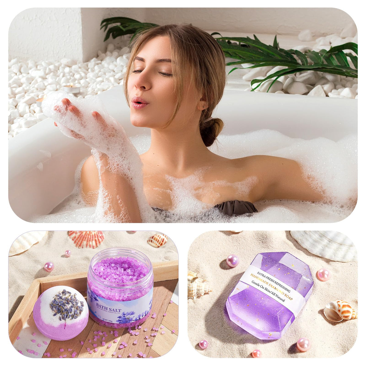 Flannel Blanket Spa Care Package Y9138