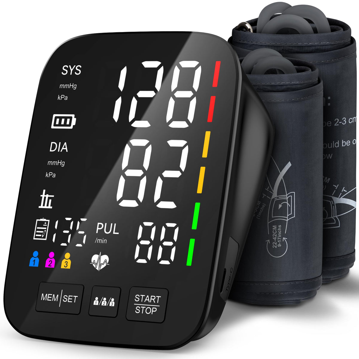 Blood Pressure Monitor with 2 Size Cuffs R969096