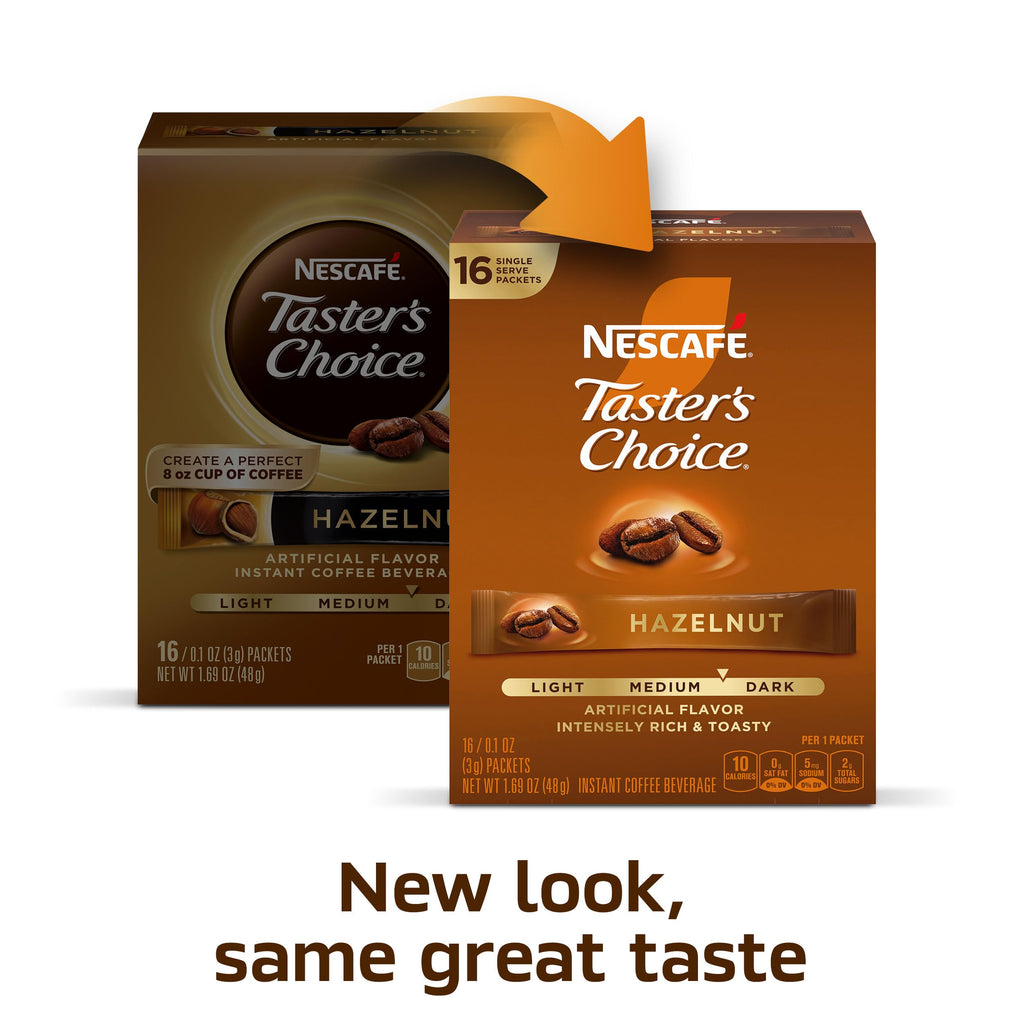 Hazelnut Flavored Coffee 8 Boxes 128 Packets E282508