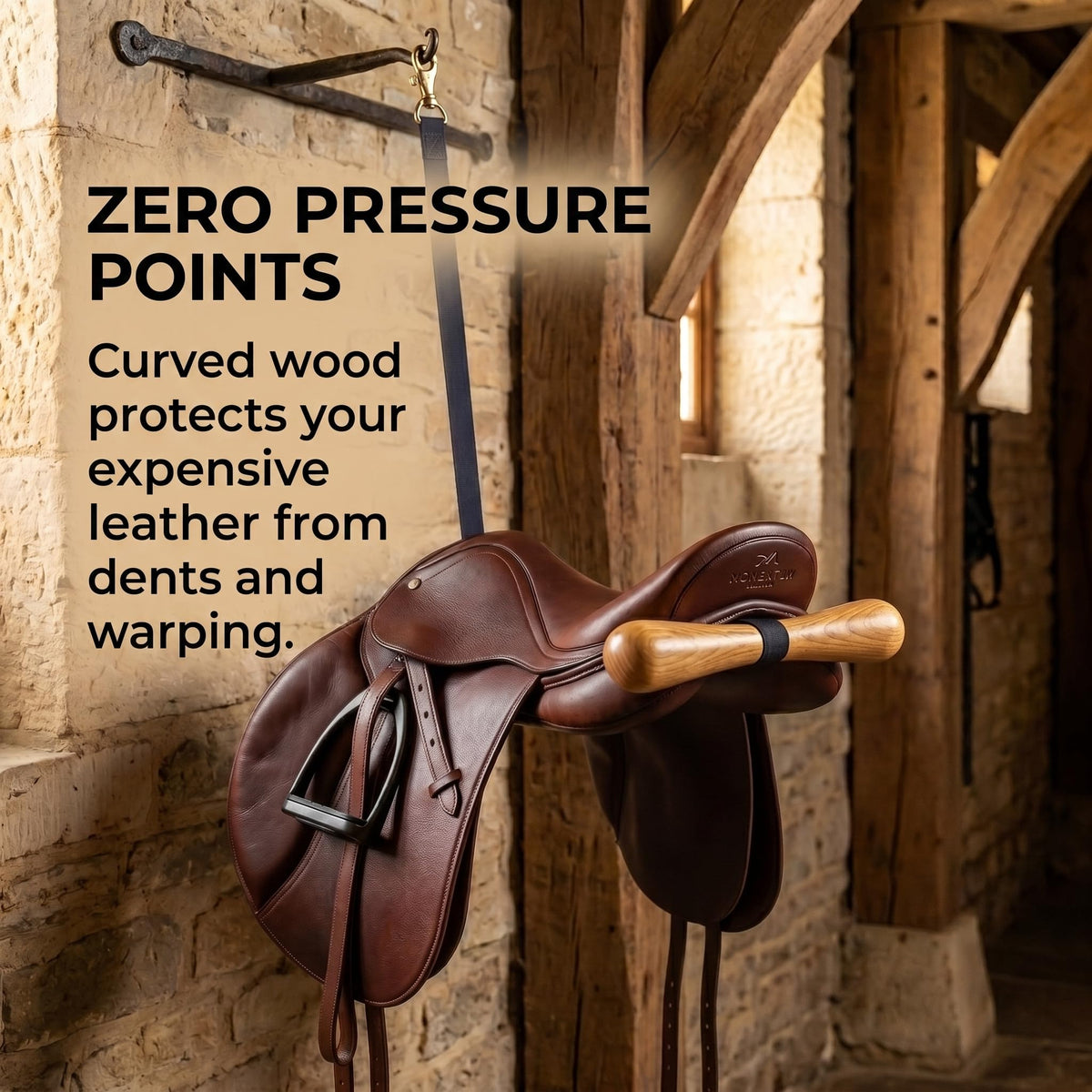 Portable Wood Saddle Rack I331