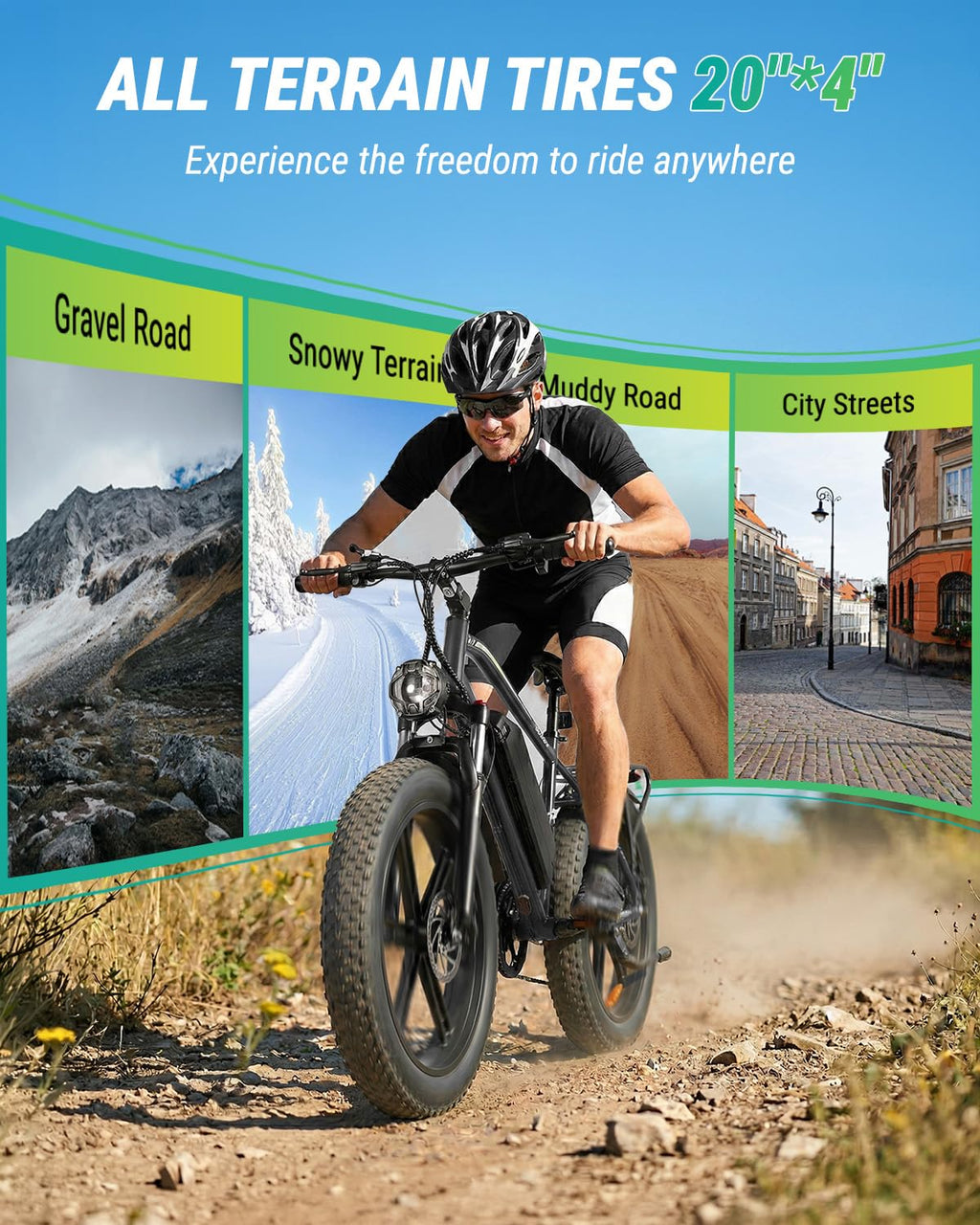 1000W Peak Electric Mountain Bike 48V 13Ah L878