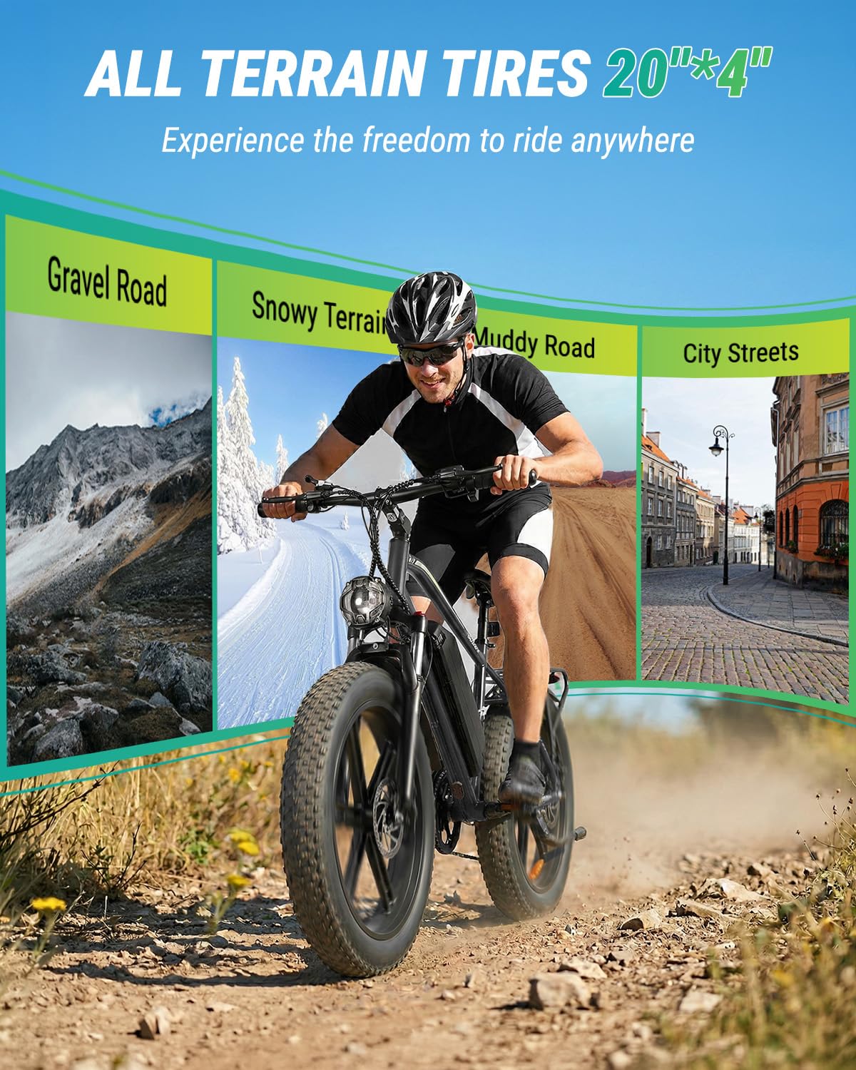 1000W Peak Electric Mountain Bike 48V 13Ah L878