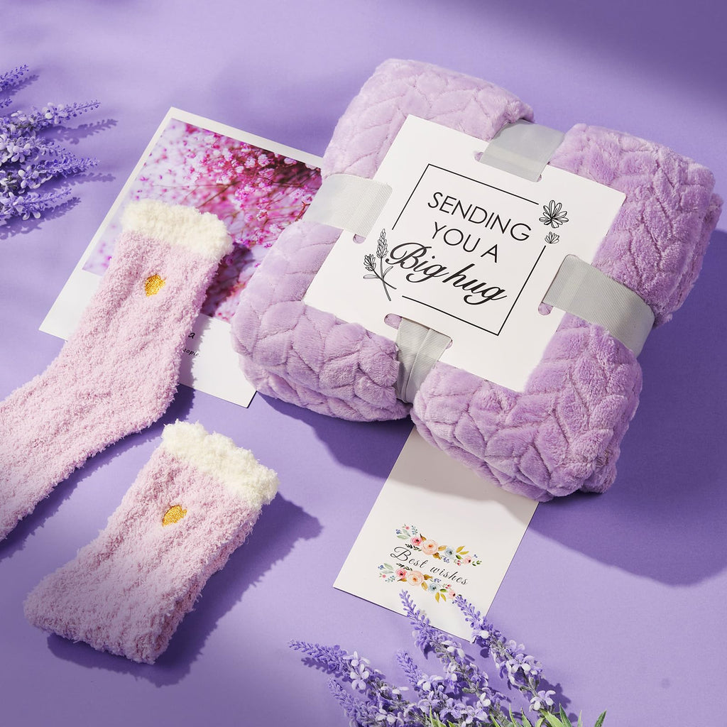 Flannel Blanket Spa Care Package Y9138