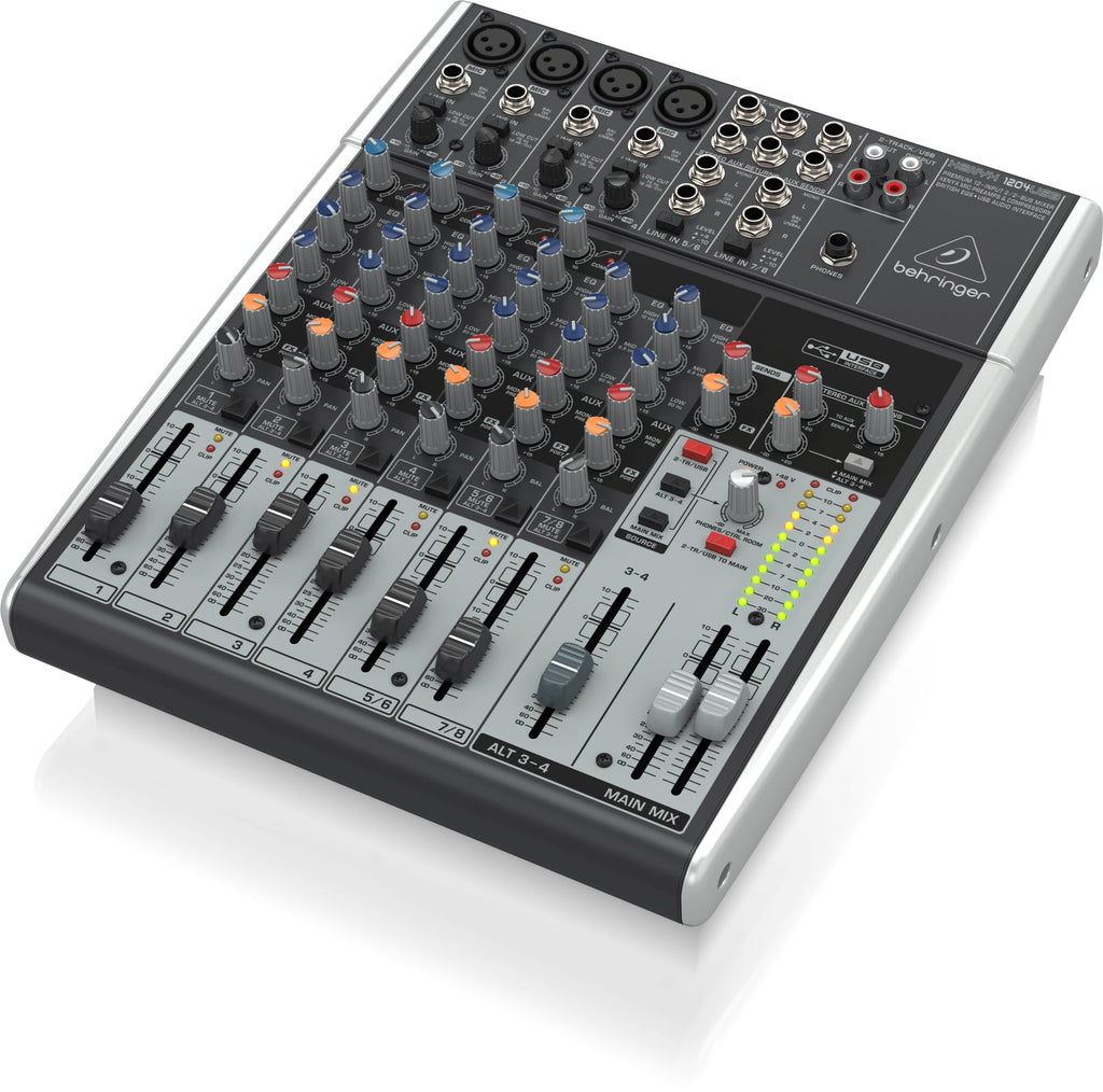 12-Input 2/2-Bus Mixer with Mic Preamps and USB Audio Interface F323
