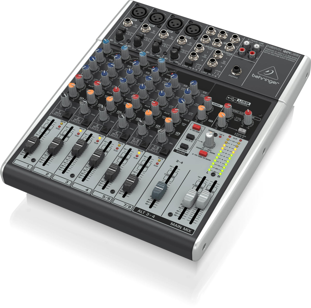 12-Input 2/2-Bus Mixer with Mic Preamps and USB Audio Interface F323
