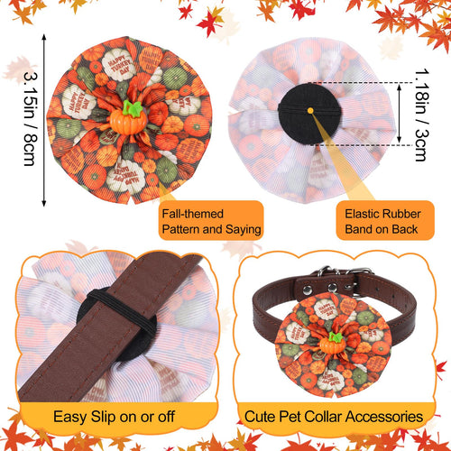100 Pcs Dog Collar Flower Bows G702277