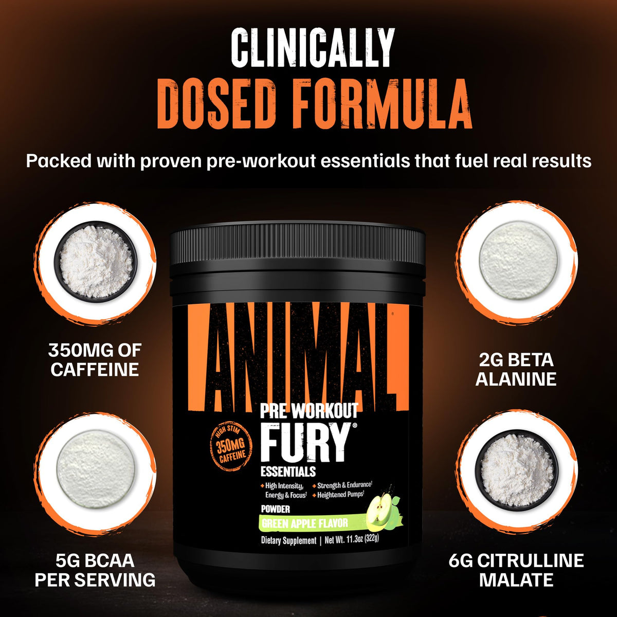 Green Apple Pre Workout Powder 20 Serving P857083