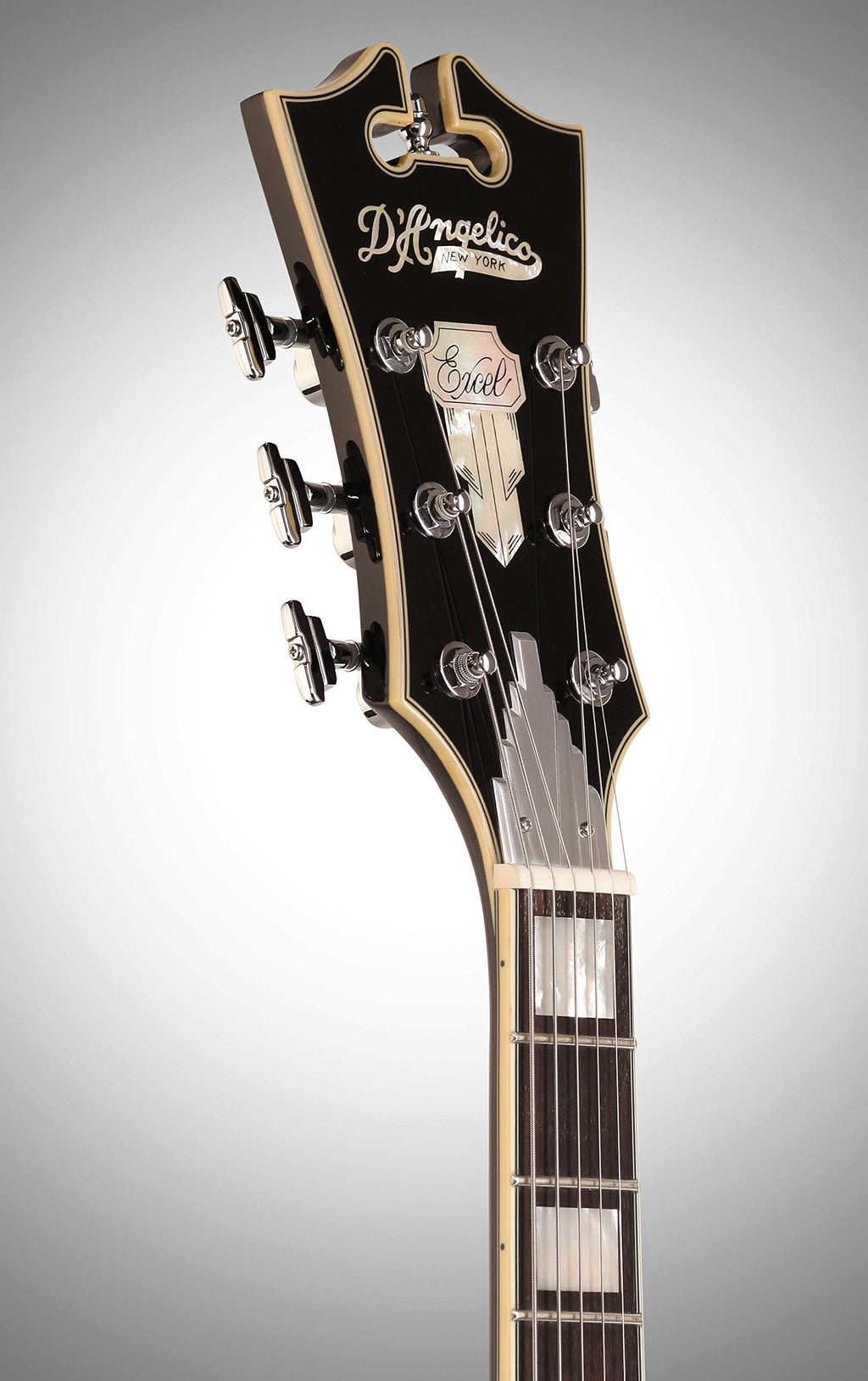 Black Archtop Hollowbody Electric Guitar U290826