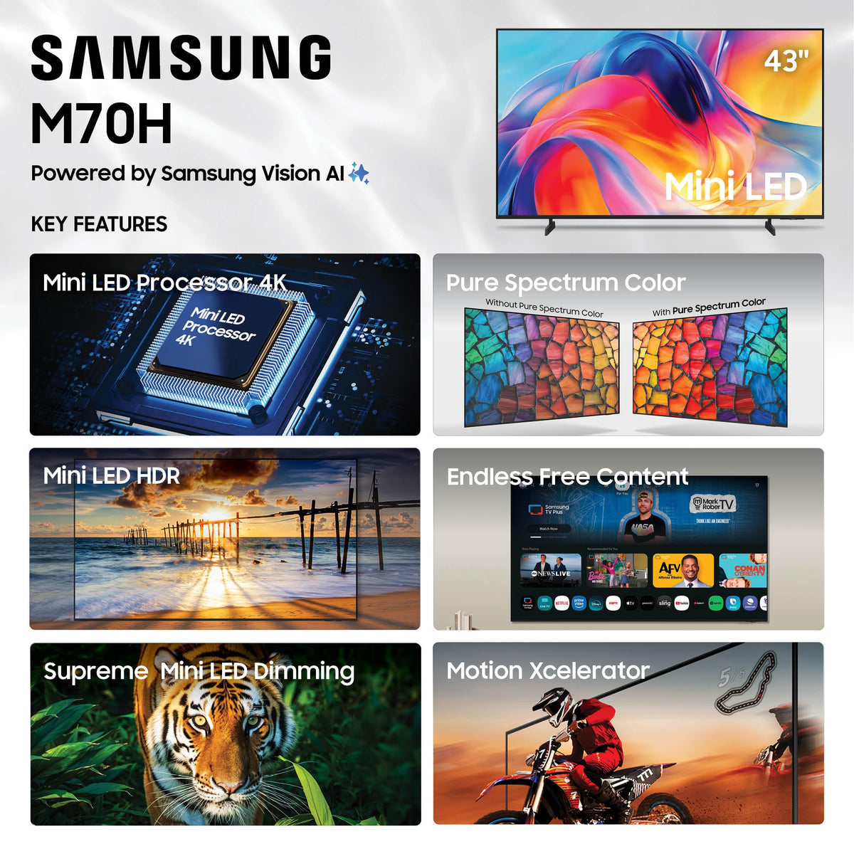 43-Inch Mini LED 4K Smart TV G610724