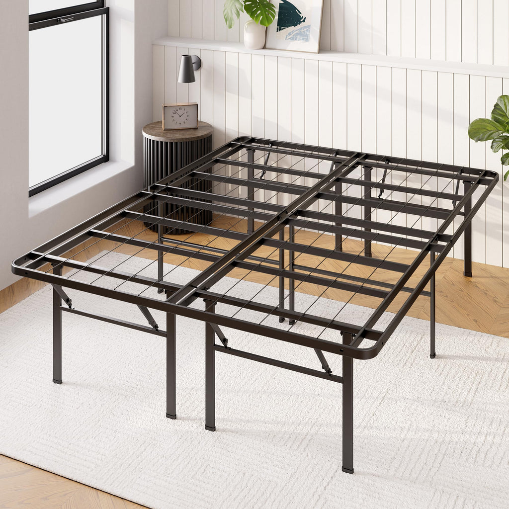 Queen Black Platform Bed Frame U8095