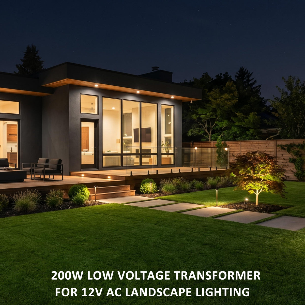 200W Low Voltage Landscape Transformer R495